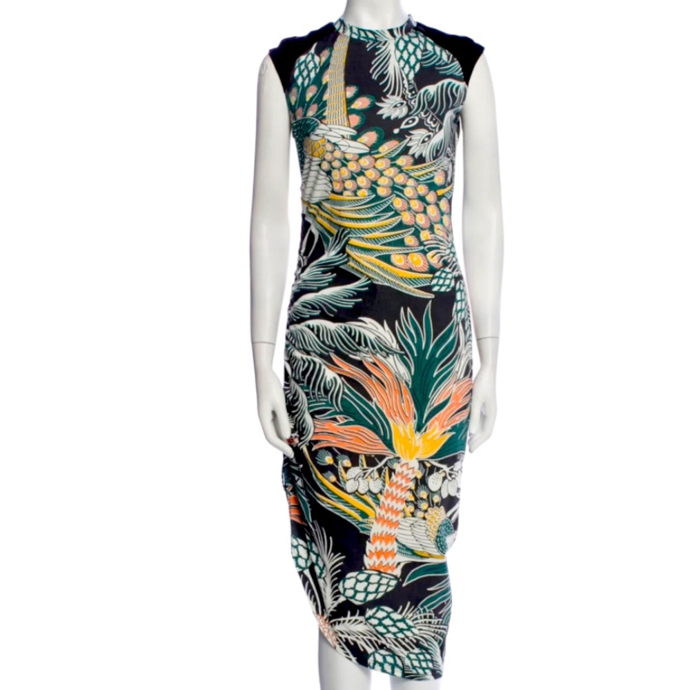 Chufy Resort Collection Peacock
Palm Tree Print Sheath Dress size XS